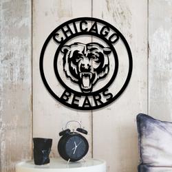 nfl chicago bears metal led sign wall art home decor 736 1