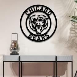nfl chicago bears metal led sign wall art home decor 736 6