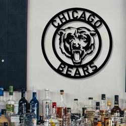 nfl chicago bears metal led sign wall art home decor 736 7