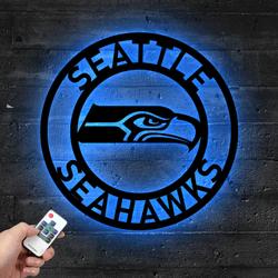 nfl seattle seahawks metal led sign wall art home decor 715 4