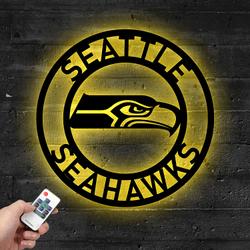 nfl seattle seahawks metal led sign wall art home decor 715 5