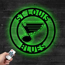 nhl st louis blues metal led sign wall art home decor 688 3