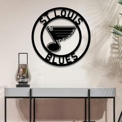 nhl st louis blues metal led sign wall art home decor 688 6
