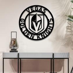 nhl vegas golden knights metal led sign wall art home decor 679 6