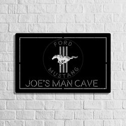 personalized ford mustang horse car metal led sign home bar wall art decor 1989 3