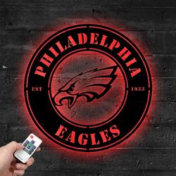 philadelphia eagles metal led sign wall art home decor 1826 1