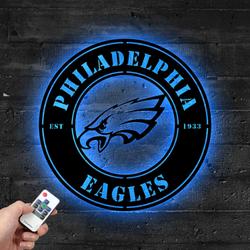 philadelphia eagles metal led sign wall art home decor 1826 5