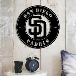 san diego padres metal led sign wall art home decor 1925 4