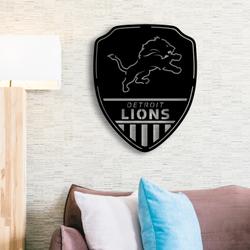shield detroit lions metal sign with led light nfl football lover home decor 202 1