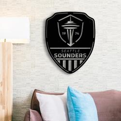 shield seattle sounders fc metal sign with led light mls soccer lover home decor 246 5