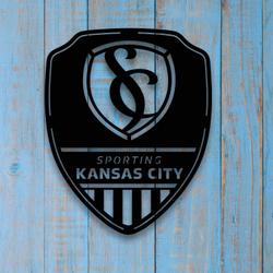 shield sporting kansas city fc metal sign with led light mls soccer lover home decor 245 1