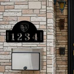 sporting kansas city fc metal address mls fan house number sign 1060 5
