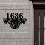 sporting kansas city fc metal monogram address mls fan house number sign 911 0