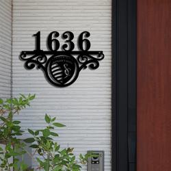 sporting kansas city fc metal monogram address mls fan house number sign 911 3