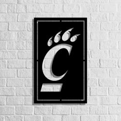 university of cincinnati bearcats ncaa metal led sign man cave home bar wall art decor 2088 2