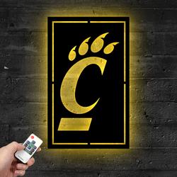 university of cincinnati bearcats ncaa metal led sign man cave home bar wall art decor 2088 4