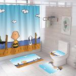 15540 snoopy shower curtain 0