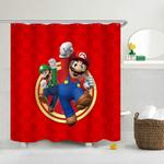 17847 super mario bro waterproof shower curtain sets polyester bathroom decor curtain 0