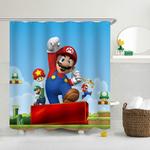 17849 super mario bro waterproof shower curtain sets polyester bathroom decor curtain 0