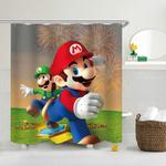 17851 super mario bro waterproof shower curtain sets polyester bathroom decor curtain 0