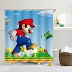 17853 super mario bro waterproof shower curtain sets polyester bathroom decor curtain 0