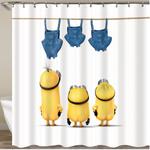 17862 minions waterproof fabric shower curtain sets polyester bathroom decor curtain 0
