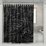 3d black and white luxury pattern shower curtains 0
