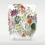 8288 succulents shower curtain 0