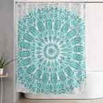 a glittering mandala shower curtain 0