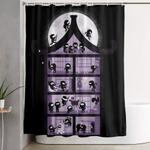 a house full of ninjas shower curtain 0