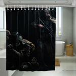 a scene from the death stranding shower curtains 0