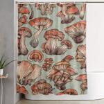 a series of mushrooms shower curtain 0