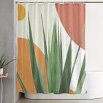 abstract agave plant shower curtain 0