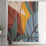 abstract art jungle shower curtain 0