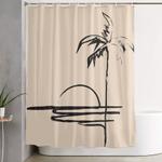 abstract landscpe shower curtain 0