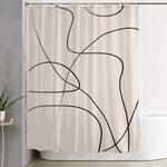 abstract line i shower curtain 0