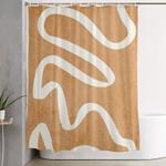 abstract minimal 31 shower curtain 0