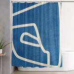 abstract minimal 57 shower curtain 0