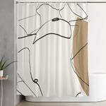abstract nude 2 shower curtain 0