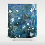 abstract painting poseidon shower curtain 0