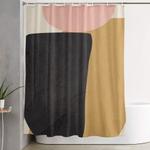 abstract shapes 34 shower curtain 0