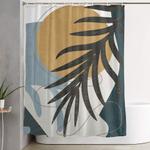 abstract tropical art ii shower curtain 0