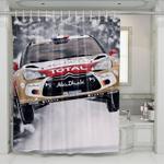 abu dhabi total winter championship car racing shower curtains 0