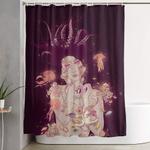 abyss lady shower curtain 0