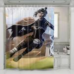 action of wraith apex legends shower curtains 0