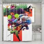 action teen titans cartoon shower curtains 0