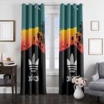 adidas logo with illustration window curtains 0