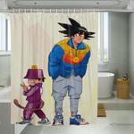 adidas sneakers and dragon ball shower curtains 0