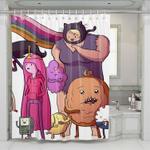 adventure time cute character shower curtains 0