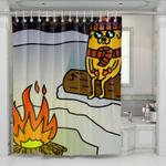 adventure time jake the dog shower curtains 0